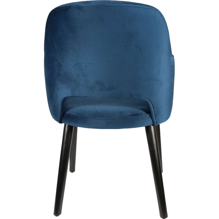 Durafurn Sorbet Chair - Black Legs/Denim Velvet