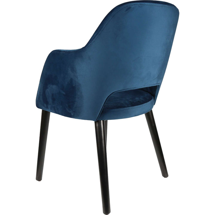 Durafurn Sorbet Chair - Black Legs/Denim Velvet
