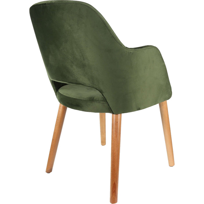 Durafurn Sorbet Chair - Trojan Oak Legs/Avocado Velvet