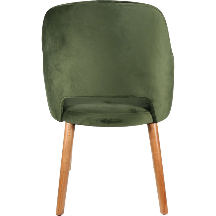 Durafurn Sorbet Chair - Trojan Oak Legs/Avocado Velvet
