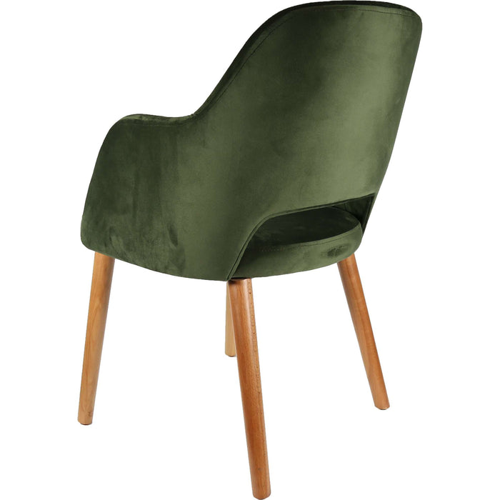 Durafurn Sorbet Chair - Trojan Oak Legs/Avocado Velvet