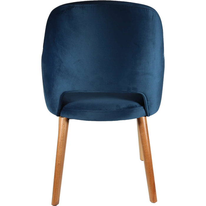 Durafurn Sorbet Chair - Trojan Oak Legs/Denim Velvet