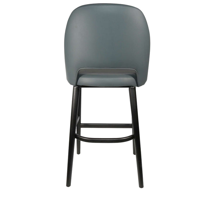 Durafurn Semifreddo Stool - Black Legs/Anthracite Vinyl