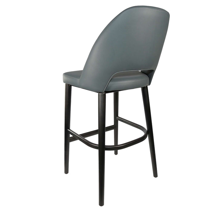 Durafurn Semifreddo Stool - Black Legs/Anthracite Vinyl
