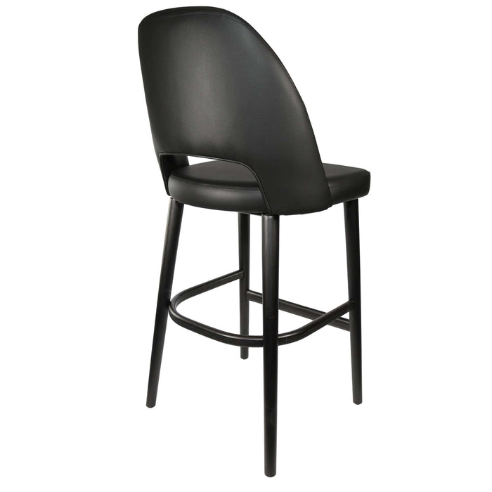 Durafurn Semifreddo Stool - Black Legs/Black Vinyl