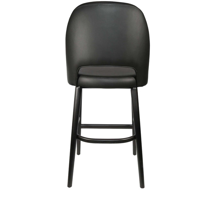 Durafurn Semifreddo Stool - Black Legs/Black Vinyl