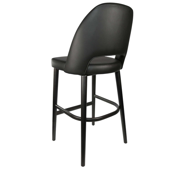 Durafurn Semifreddo Stool - Black Legs/Black Vinyl