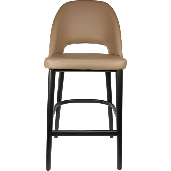 Durafurn Semifreddo Stool - Black Legs/Taupe Vinyl