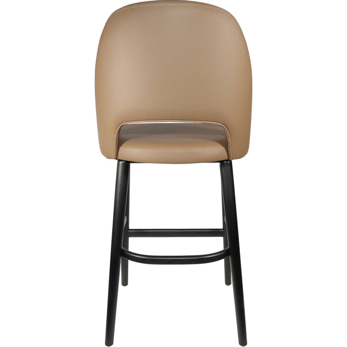 Durafurn Semifreddo Stool - Black Legs/Taupe Vinyl