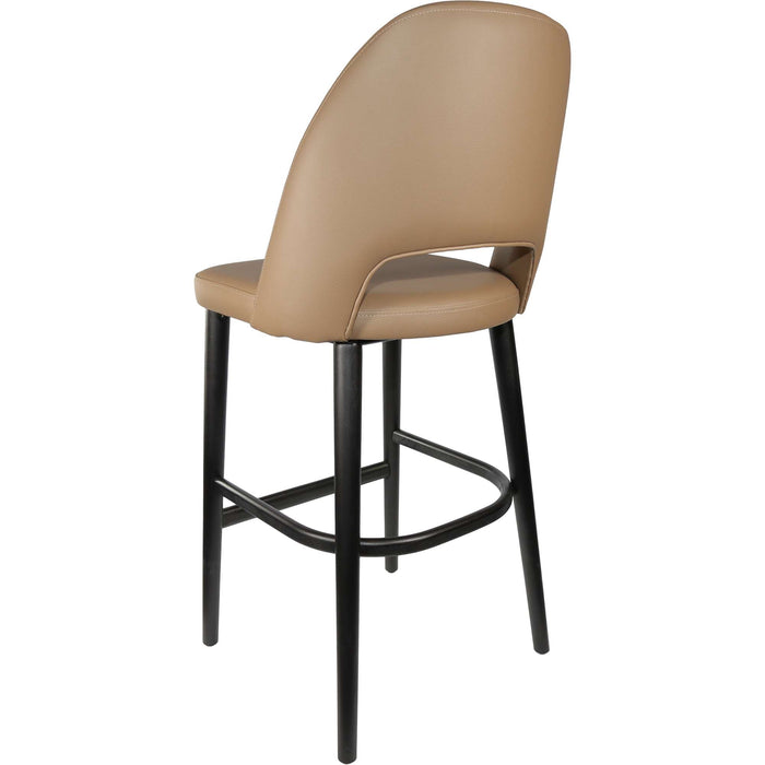 Durafurn Semifreddo Stool - Black Legs/Taupe Vinyl