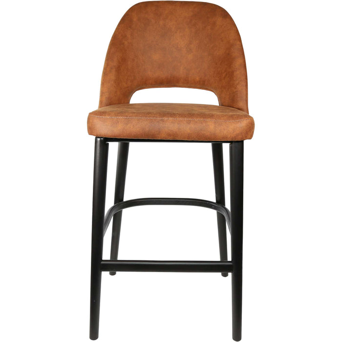 Durafurn Semifreddo Stool - Black Legs/Tan Fabric