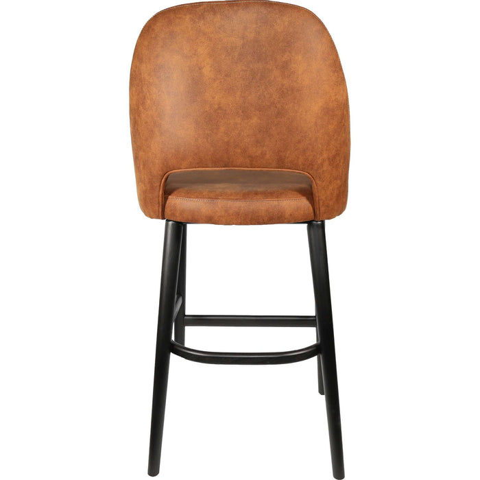 Durafurn Semifreddo Stool - Black Legs/Tan Fabric