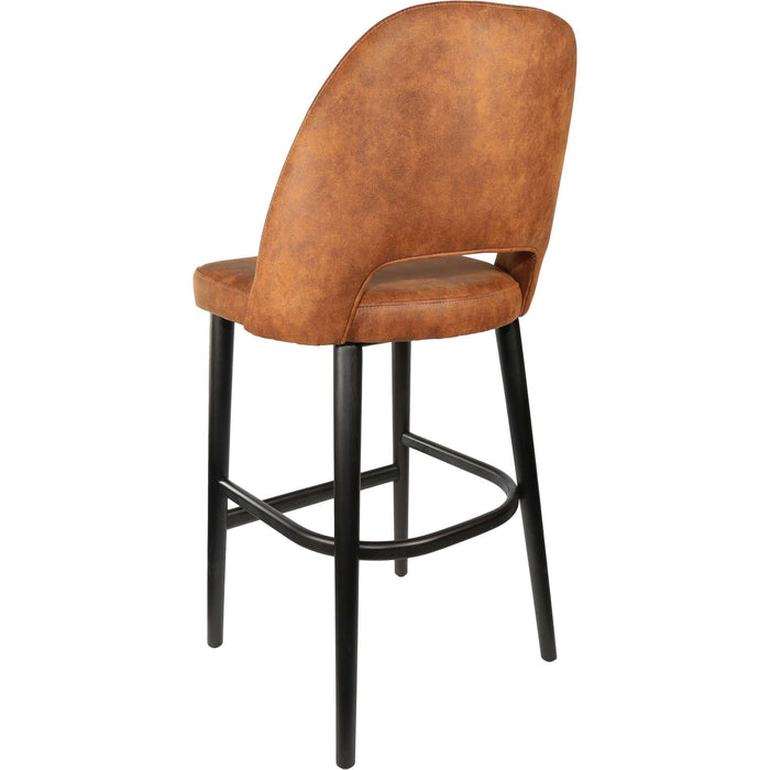 Durafurn Semifreddo Stool - Black Legs/Tan Fabric