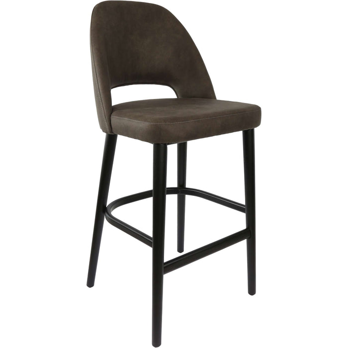 Durafurn Semifreddo Stool - Black Legs/Charcoal Fabric