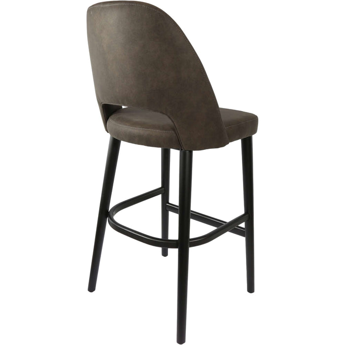 Durafurn Semifreddo Stool - Black Legs/Charcoal Fabric