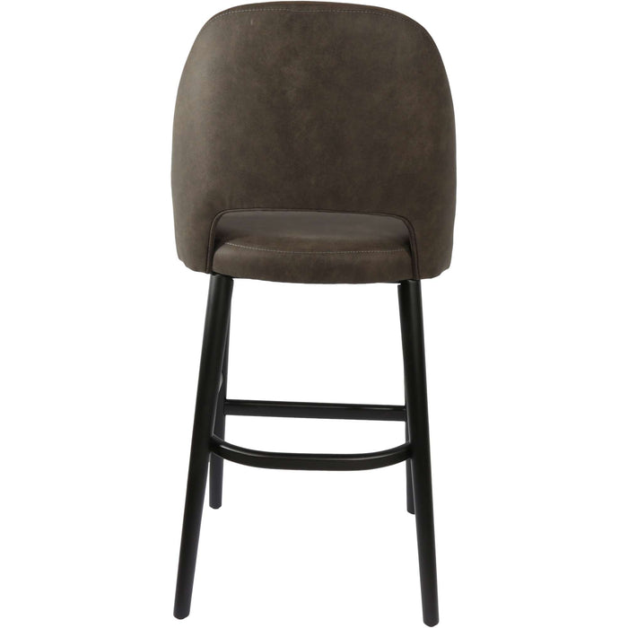 Durafurn Semifreddo Stool - Black Legs/Charcoal Fabric