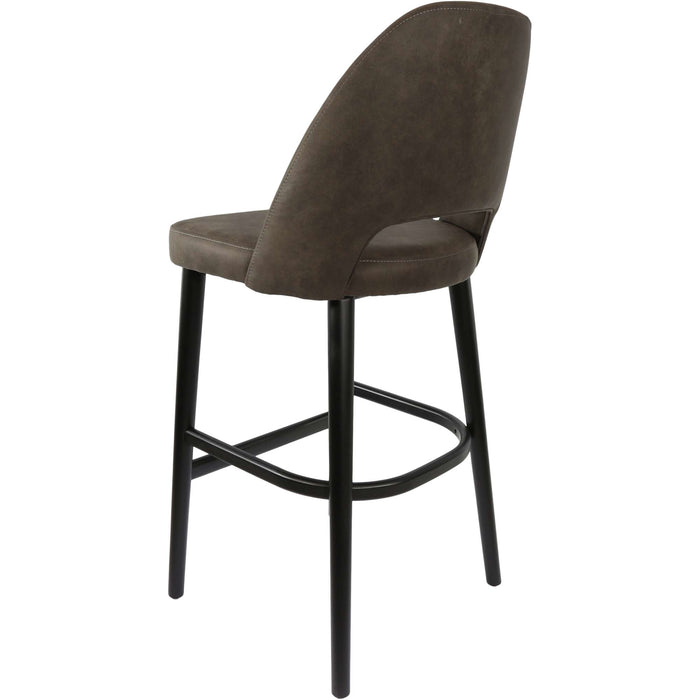 Durafurn Semifreddo Stool - Black Legs/Charcoal Fabric