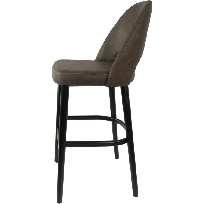 Durafurn Semifreddo Stool - Black Legs/Charcoal Fabric