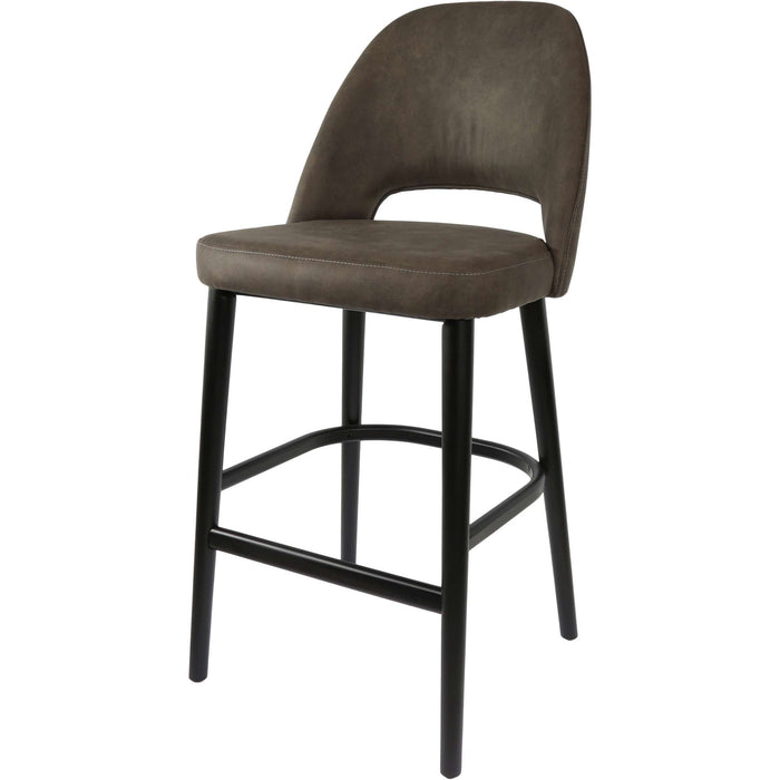 Durafurn Semifreddo Stool - Black Legs/Charcoal Fabric