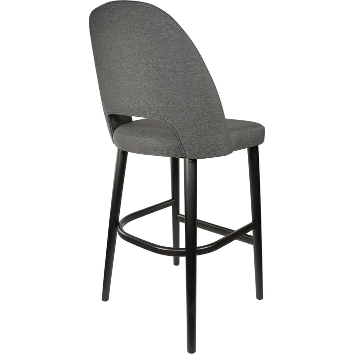 Durafurn Semifreddo Stool - Black Legs/Anthracite Woven Fabric
