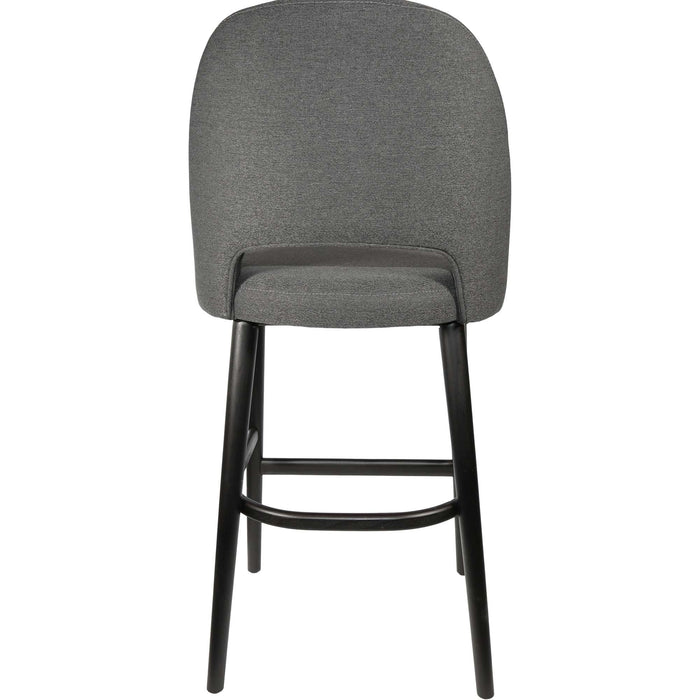 Durafurn Semifreddo Stool - Black Legs/Anthracite Woven Fabric