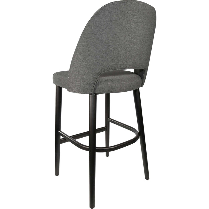 Durafurn Semifreddo Stool - Black Legs/Anthracite Woven Fabric