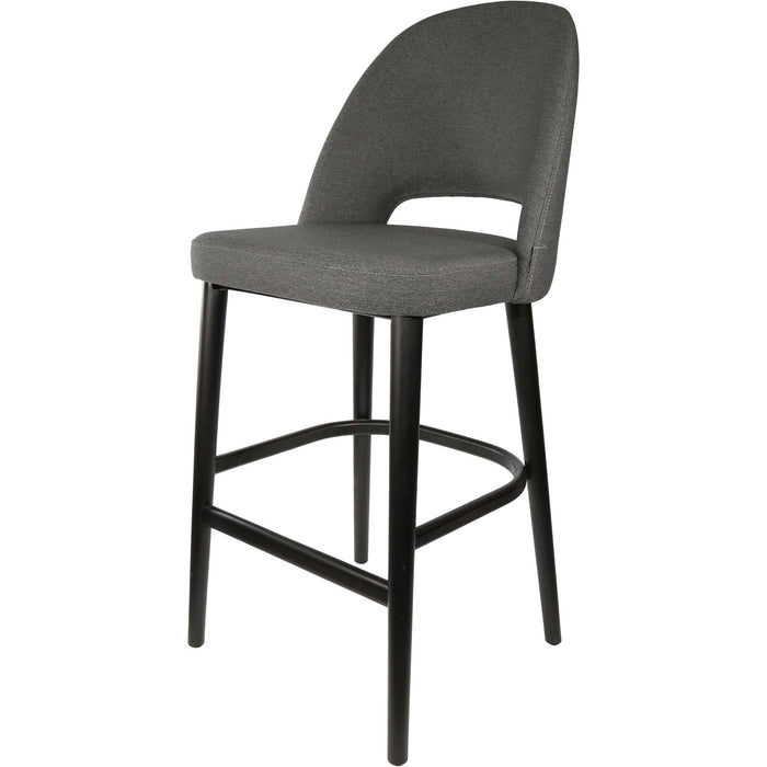 Durafurn Semifreddo Stool - Black Legs/Anthracite Woven Fabric