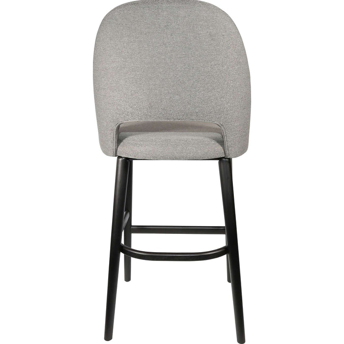 Durafurn Semifreddo Stool - Black Legs/Taupe Woven Fabric