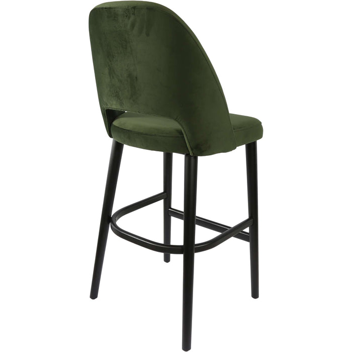 Durafurn Semifreddo Stool - Black Legs/Avocado Velvet