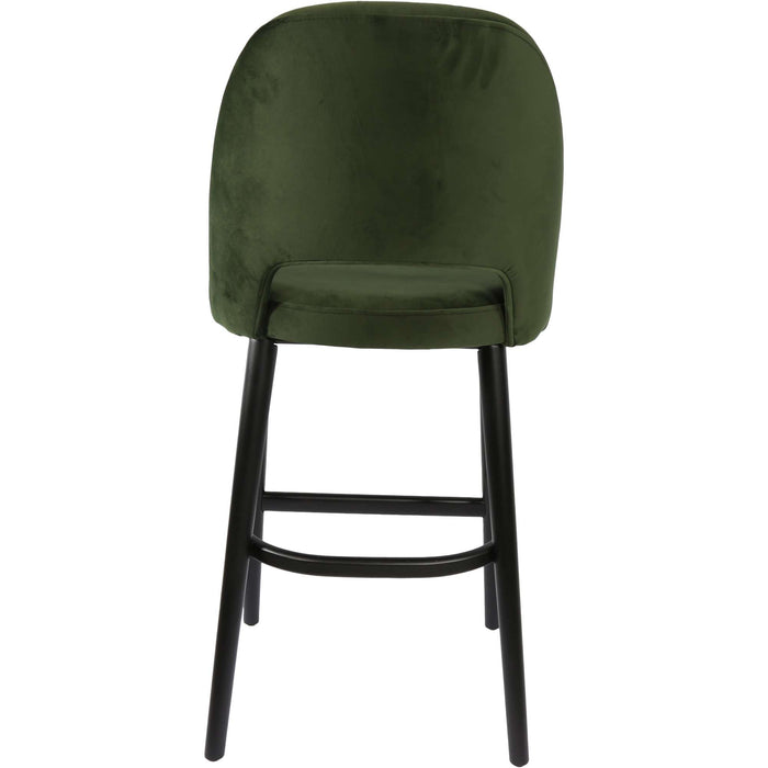 Durafurn Semifreddo Stool - Black Legs/Avocado Velvet