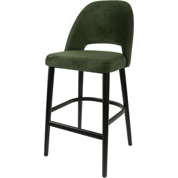 Durafurn Semifreddo Stool - Black Legs/Avocado Velvet
