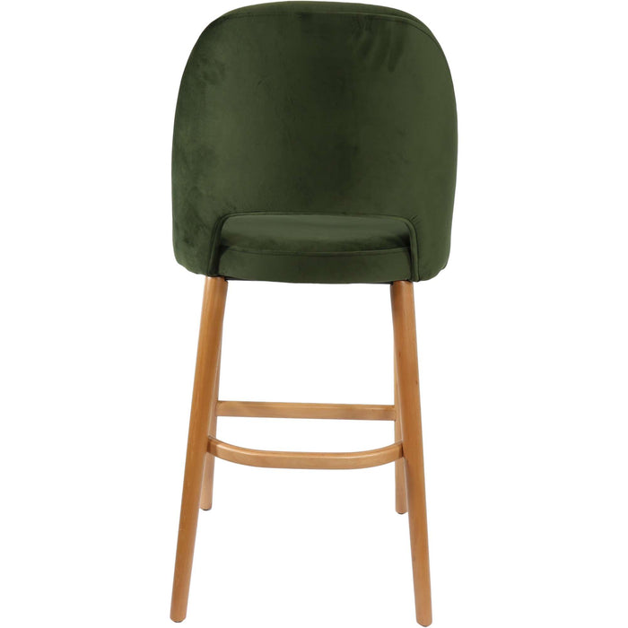 Durafurn Semifreddo Stool - Trojan Oak Legs/Avocado Velvet
