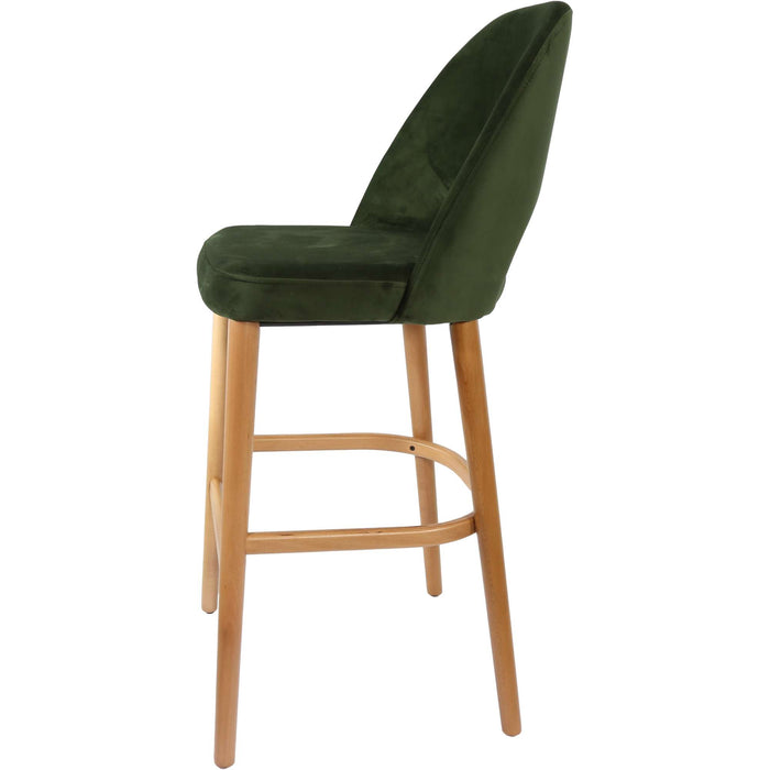 Durafurn Semifreddo Stool - Trojan Oak Legs/Avocado Velvet