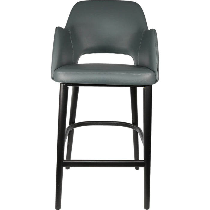 Durafurn Sorbet Stool - Black Legs/Anthracite Vinyl