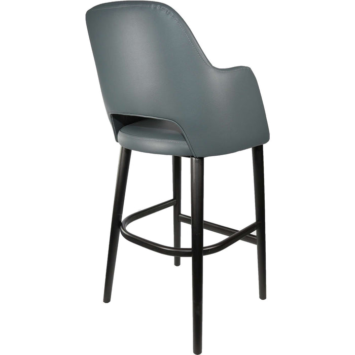 Durafurn Sorbet Stool - Black Legs/Anthracite Vinyl