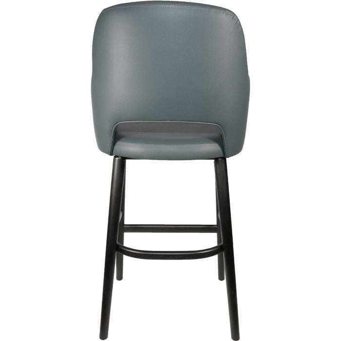 Durafurn Sorbet Stool - Black Legs/Anthracite Vinyl