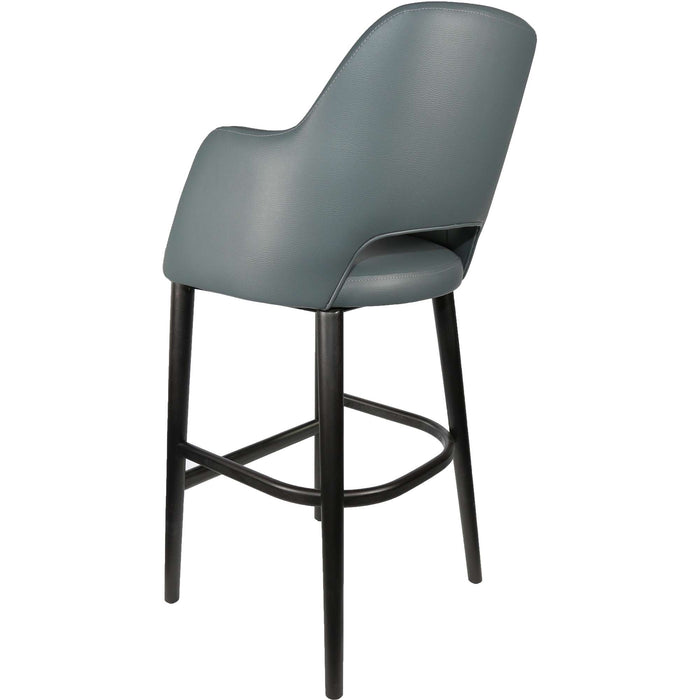 Durafurn Sorbet Stool - Black Legs/Anthracite Vinyl