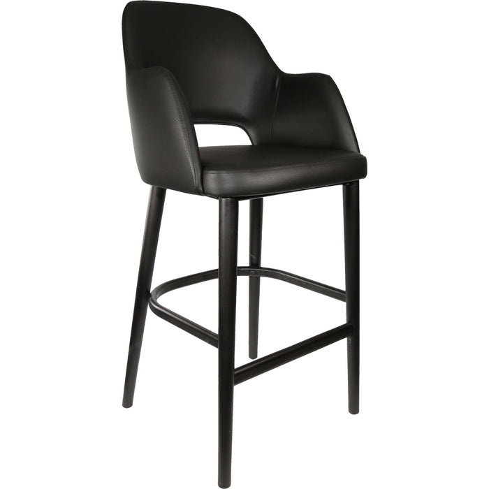 Durafurn Sorbet Stool - Black Legs/Black Vinyl