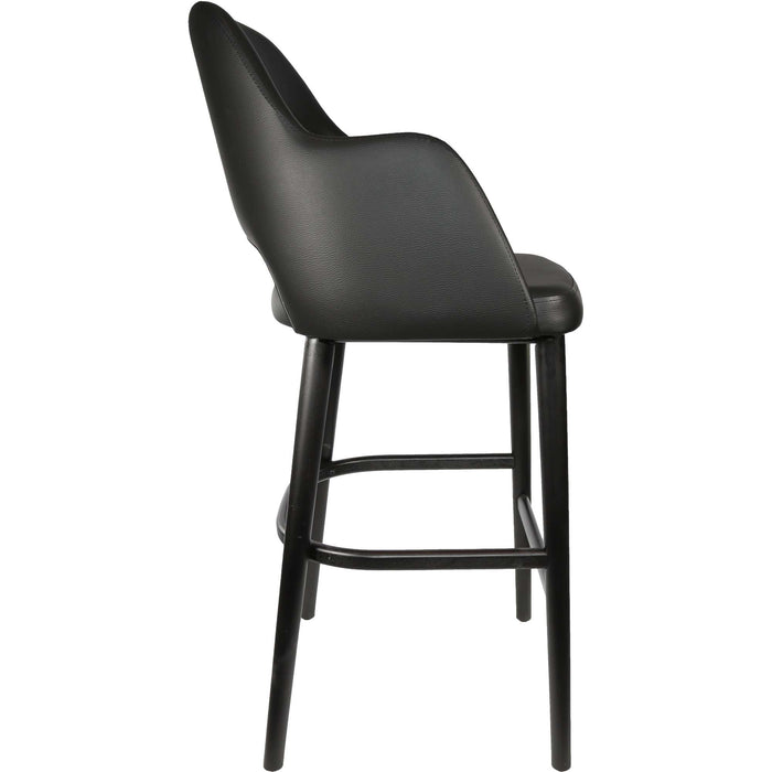 Durafurn Sorbet Stool - Black Legs/Black Vinyl