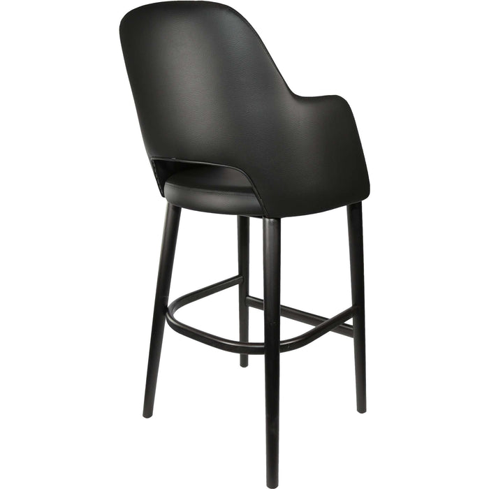 Durafurn Sorbet Stool - Black Legs/Black Vinyl