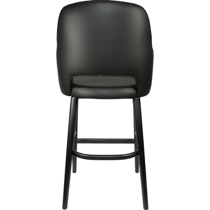 Durafurn Sorbet Stool - Black Legs/Black Vinyl