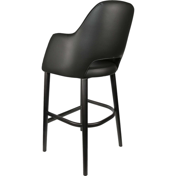 Durafurn Sorbet Stool - Black Legs/Black Vinyl