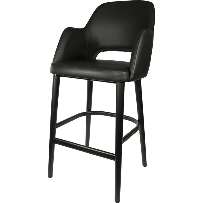 Durafurn Sorbet Stool - Black Legs/Black Vinyl