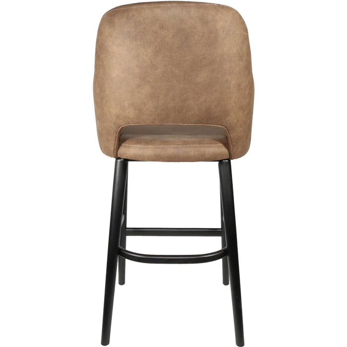 Durafurn Sorbet Stool - Black Legs/Mocha Premium Vinyl