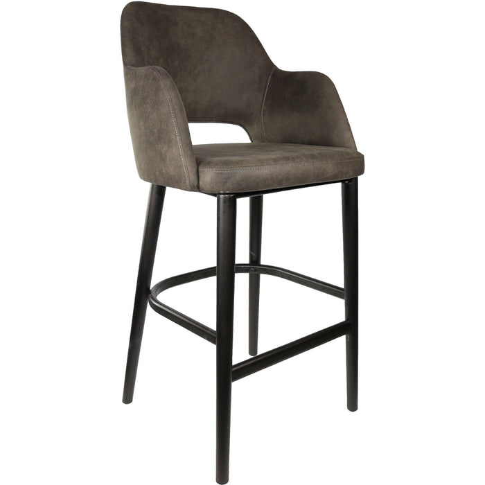 Durafurn Sorbet Stool - Black Legs/Charcoal Premium Vinyl