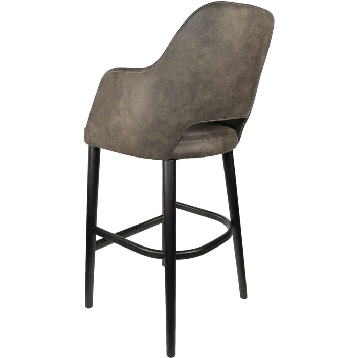 Durafurn Sorbet Stool - Black Legs/Charcoal Premium Vinyl