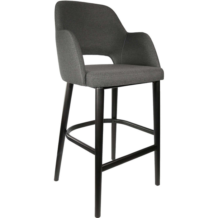 Durafurn Sorbet Stool - Black Legs/Anthracite Woven Fabric