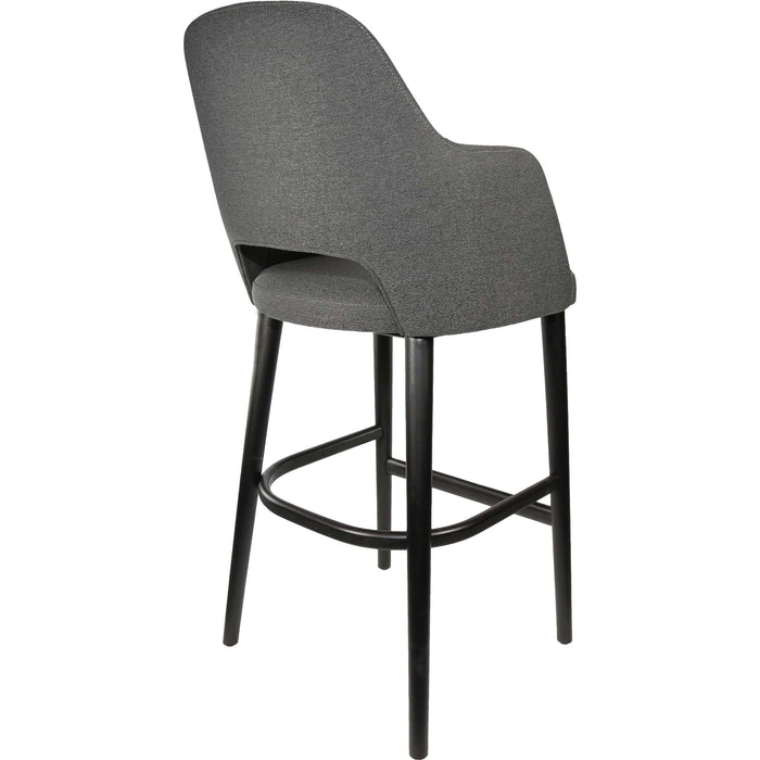 Durafurn Sorbet Stool - Black Legs/Anthracite Woven Fabric