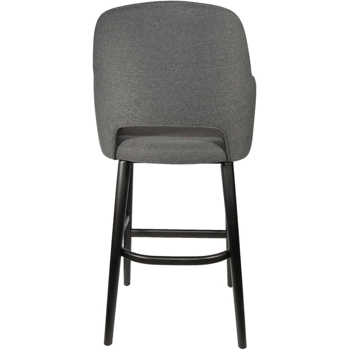 Durafurn Sorbet Stool - Black Legs/Anthracite Woven Fabric