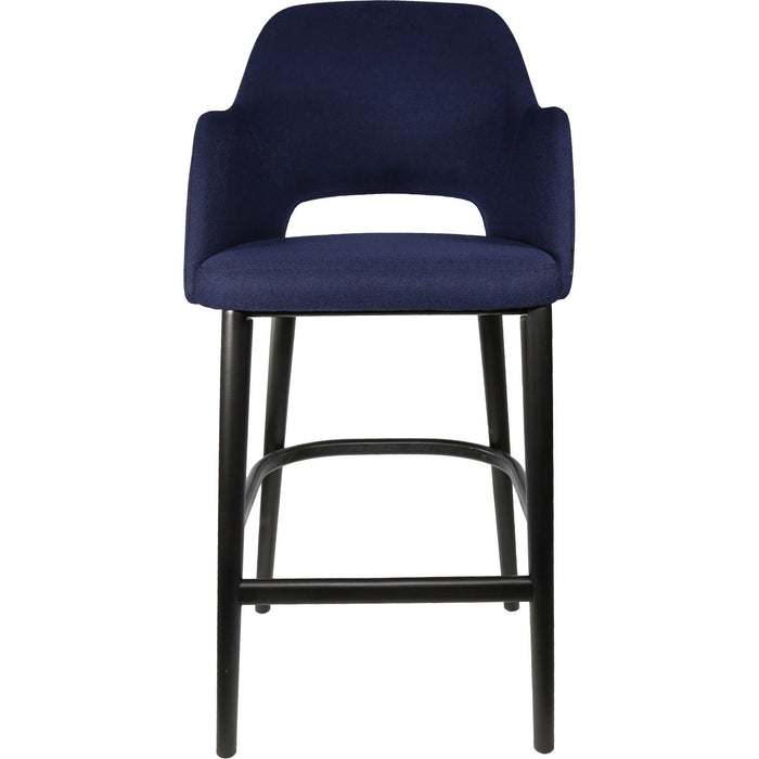 Durafurn Sorbet Stool - Black Legs/Navy Woven Fabric
